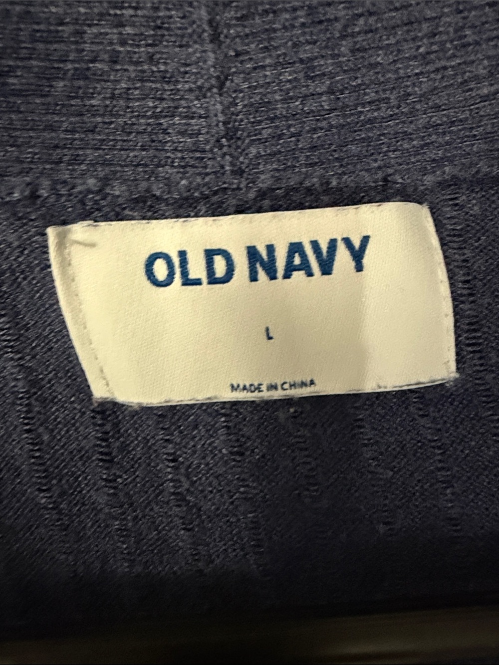 Old Navy Navy Ribbed Open Cardigan - Picture 3 of 4